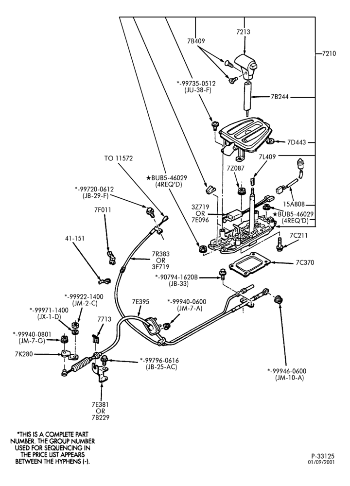 A70.17 - IF4E TYPE - EXTERNAL PARTS-Shift mechanism - floor or console mounted