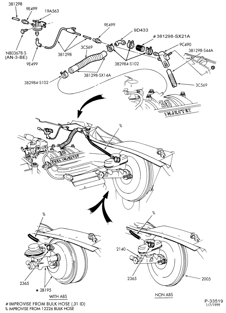 90 - 6 CYL. 3.8L-Manifold assembly - vacuum outlet