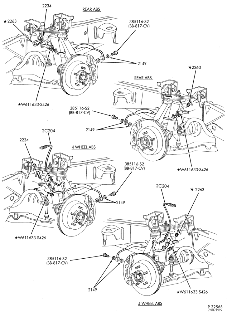 20 - BRAKES-Brake system - with anti-lock - 4x4 - Page C-TE