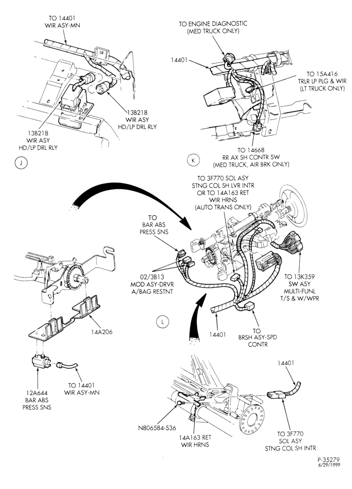 145 - ELECTRICAL SYSTEMS-Wiring system - instrument panel - Page C-L1