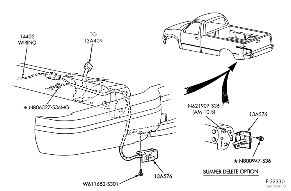 134 - LAMPS-Rear trailer lamp & wiring - light duty-TE