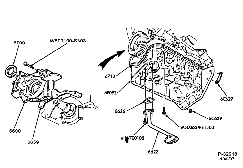 ENGINE-Oil pump, screen & related parts