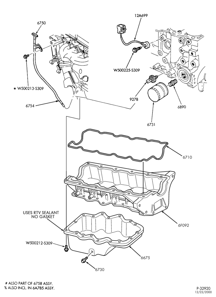 ENGINE-Oil pan, filter & related parts