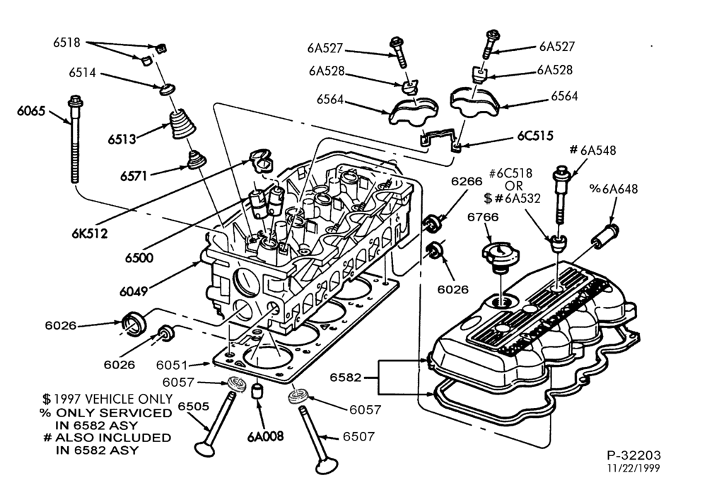 ENGINE-Cylinder head, valves, rocker arm & related parts