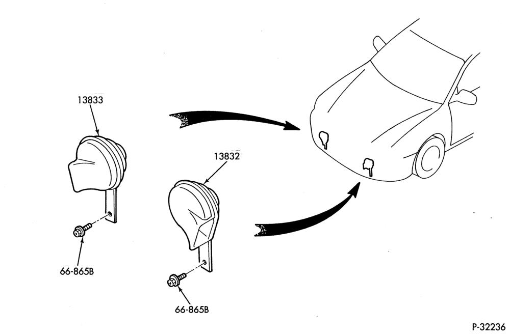 140 - STEERING WHEEL & HORN-Horn & related parts