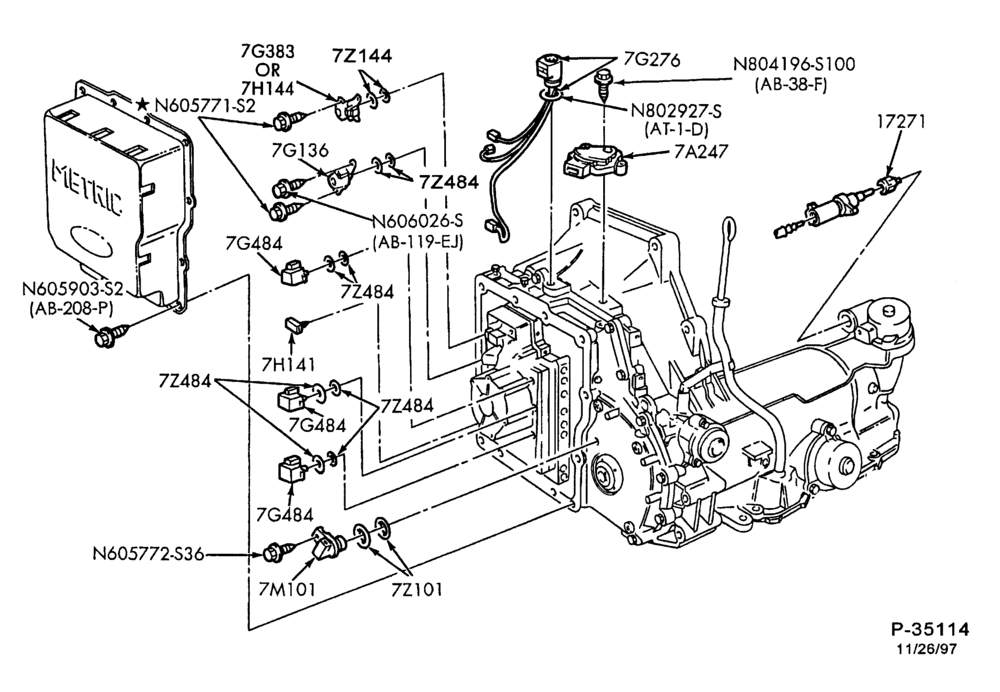 AUTOMATIC TRANSMISSION-INTERNAL PARTS - Electronic controls & sensors-TW
