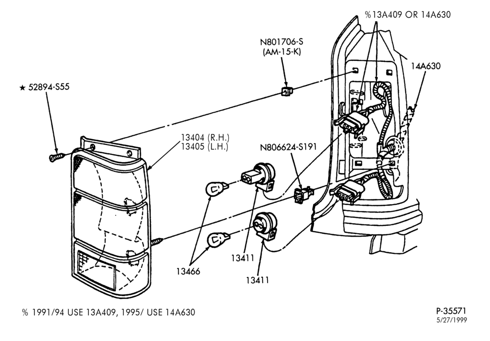 LAMPS-Rear lamp, backup lamp & related parts-B
