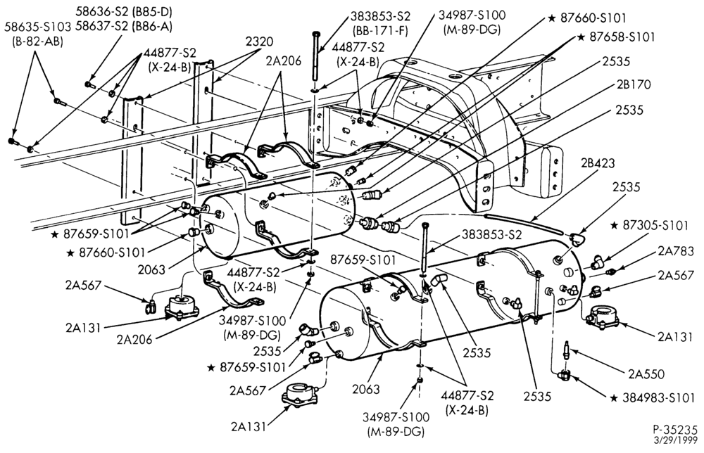 28.1 - BRAKE SYSTEMS-Air reservoirs-F650/750