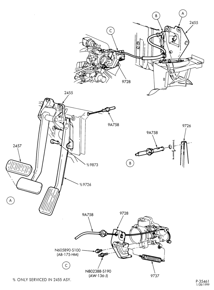 97 - AIR CLEANER, CHOKE, ACCEL, SPEED CONTROL-Accelerator linkage