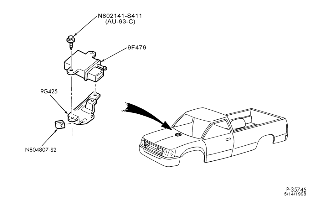 94.1 - 8 CYL. 7.3L - DIESEL-Map sensor