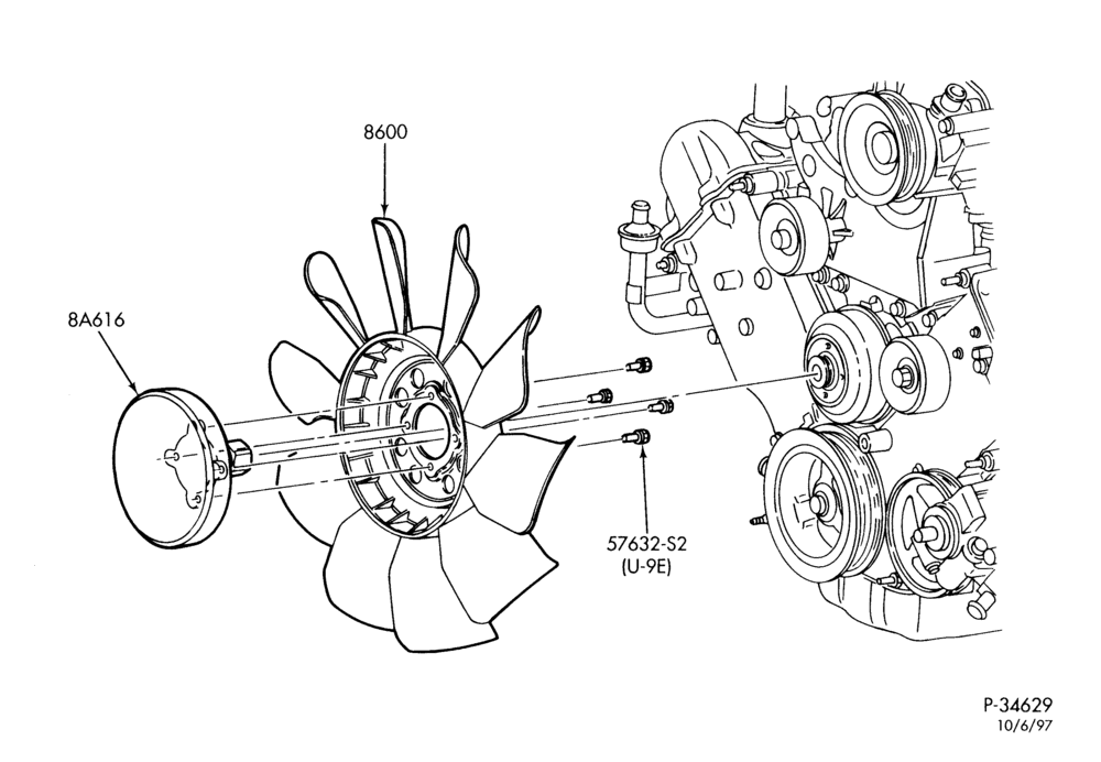 80.1 - RADIATOR, GRILL AND COOLING-Cooling fan, clutch & related parts-L1