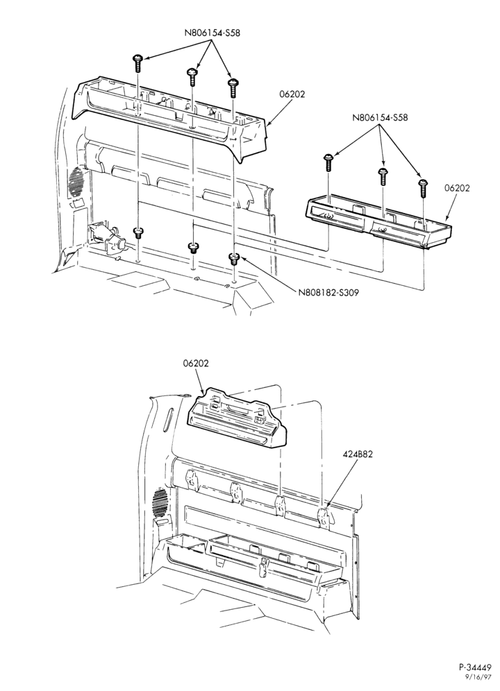 400 - LIFT/TAILGATE, BACK-OF-CAB, BACK WINDOW-Utility tray & related parts-F250SD/550SD