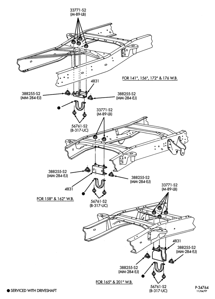 42 - DRIVELINE VIBRATION DAMPER-DRIVELINE VIBRATION DAMPER- driveline bracket-F250SD/550SD