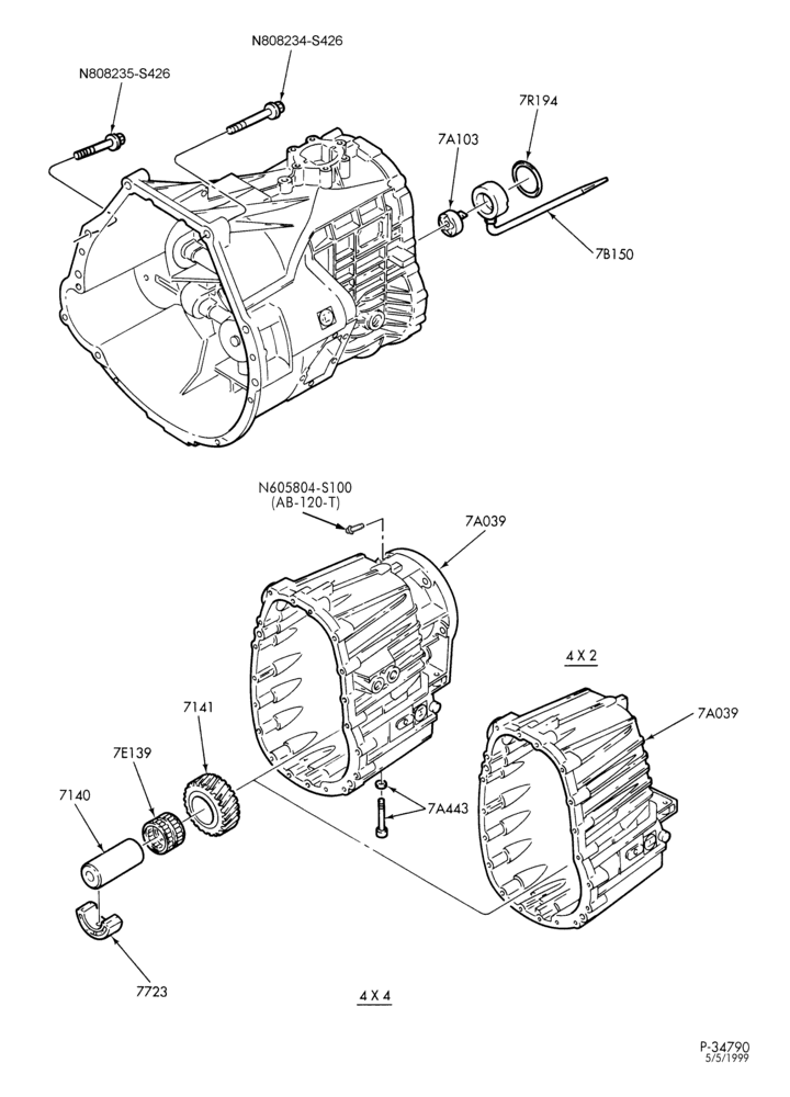 70.6 - TRANSMISSION GEAR TRAIN-6 speed - ZF - Page B-F250SD/550SD