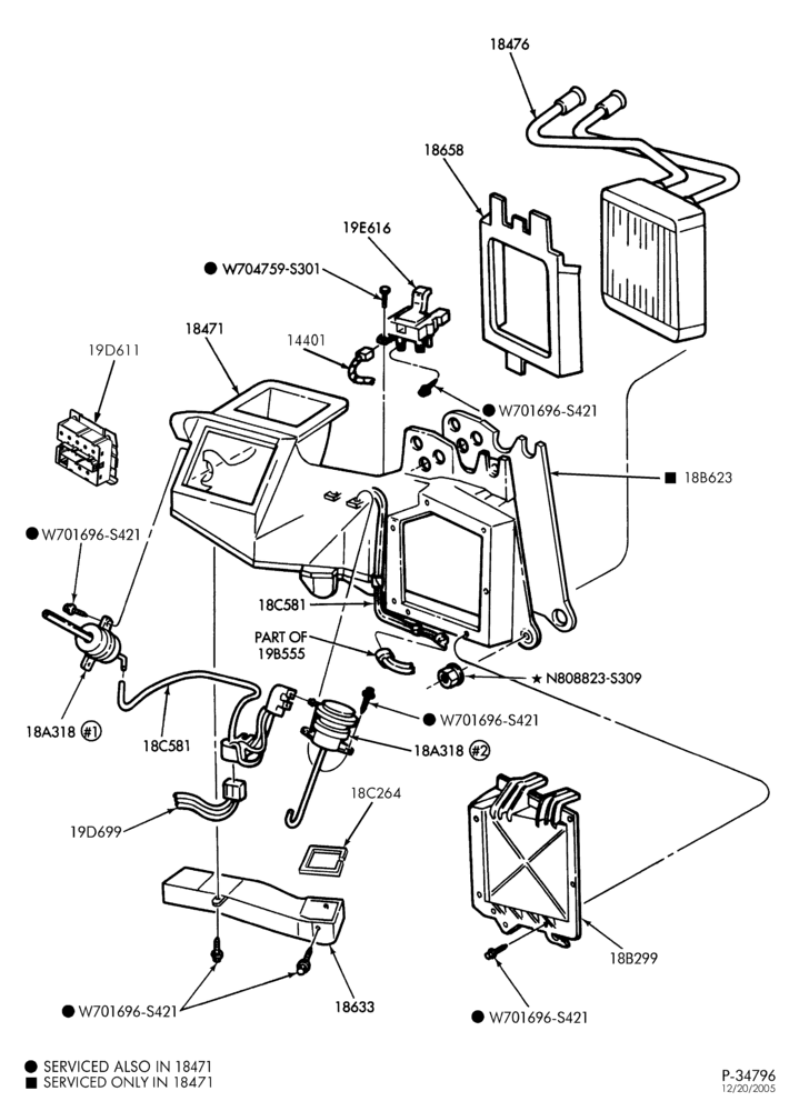 195 - AIR CONDITIONING-Plenum chamber - passenger compartment-L1