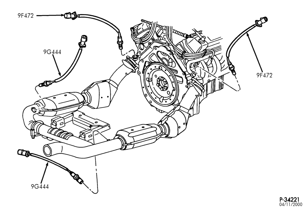 94.1 - 6 CYL. 4.2L - GAS-Exhaust gas oxygen & catalyst monitor