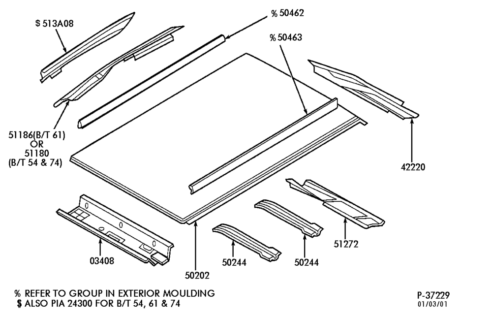 AK - SHEET METAL-Upper body - roof panel