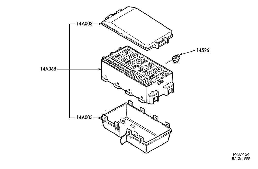 Схема установки 3S4Z-14526-AA