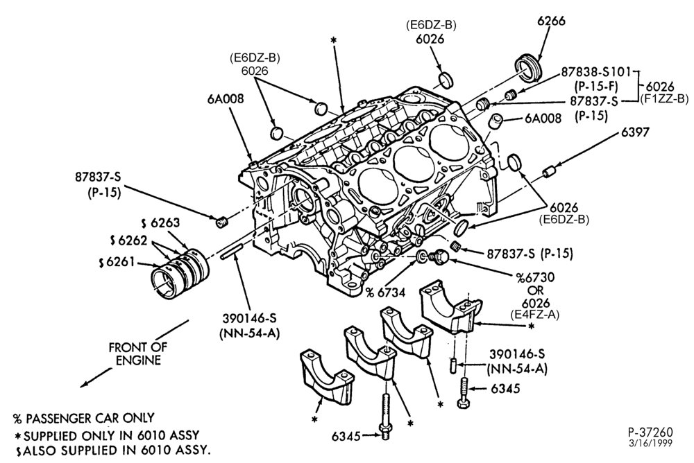 Схема установки XW4Z-6026-GA