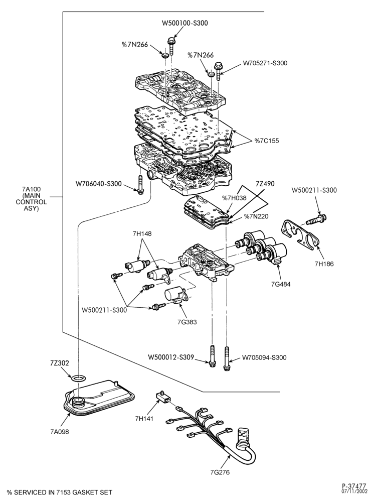 A70.24 - 4F27E TYPE - INTERNAL PARTS-Valve body & related parts