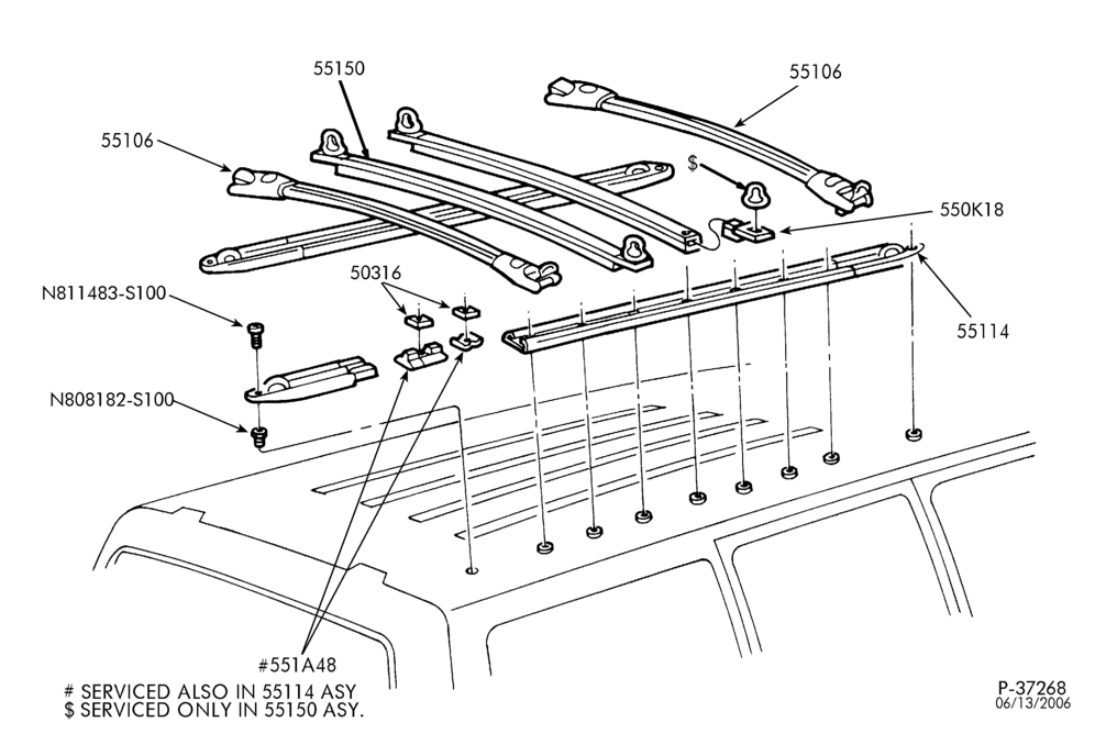 400 - LIFT/TAILGATE, BACK-OF-CAB, BACK WINDOW-Luggage roof rack & related parts-L1