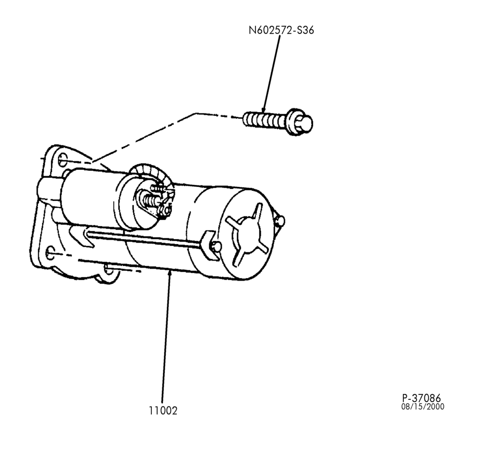 STARTER, IGNITION AND HEADLAMP SWITCHES-Starter & drive asy. - 8 cyl. 7.3L Powerstroke