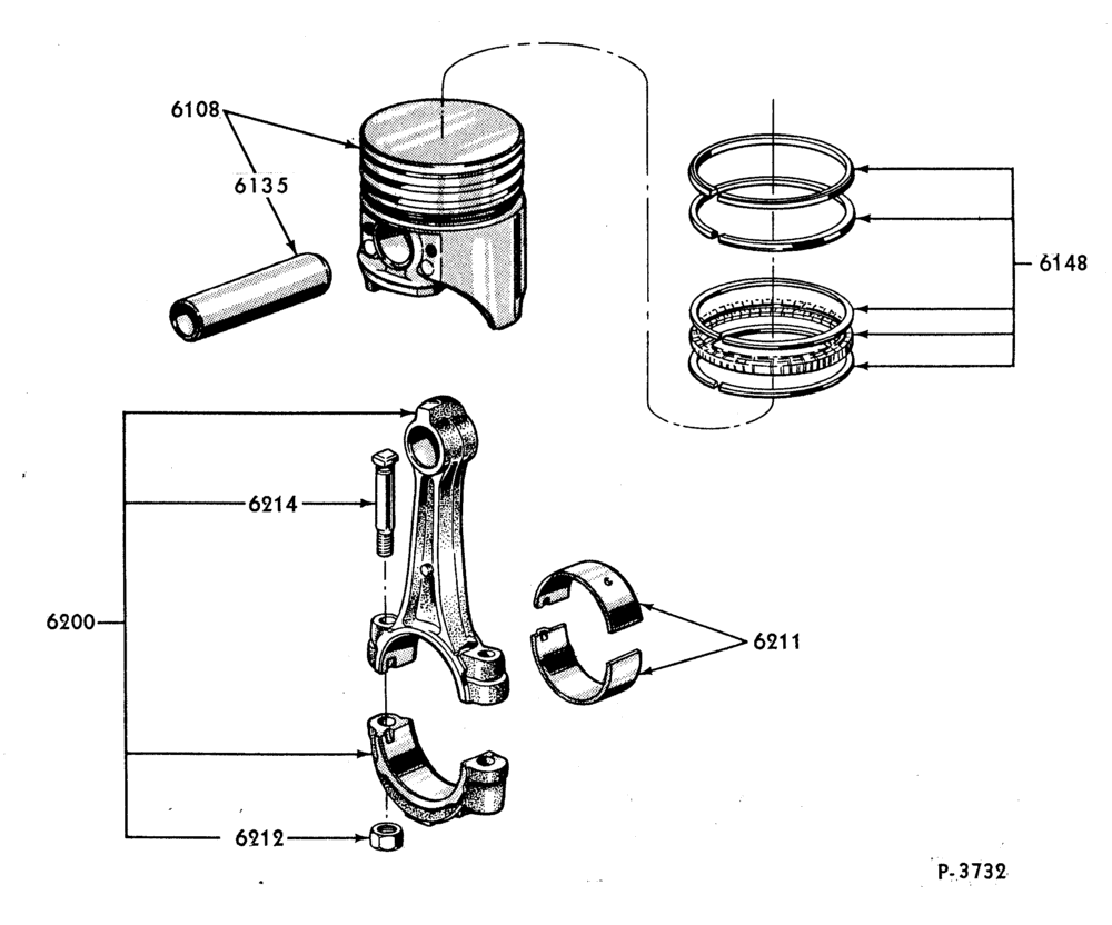 62 - 8 CYL. 4.2L (255 C.I.D.)-Piston and connecting rod