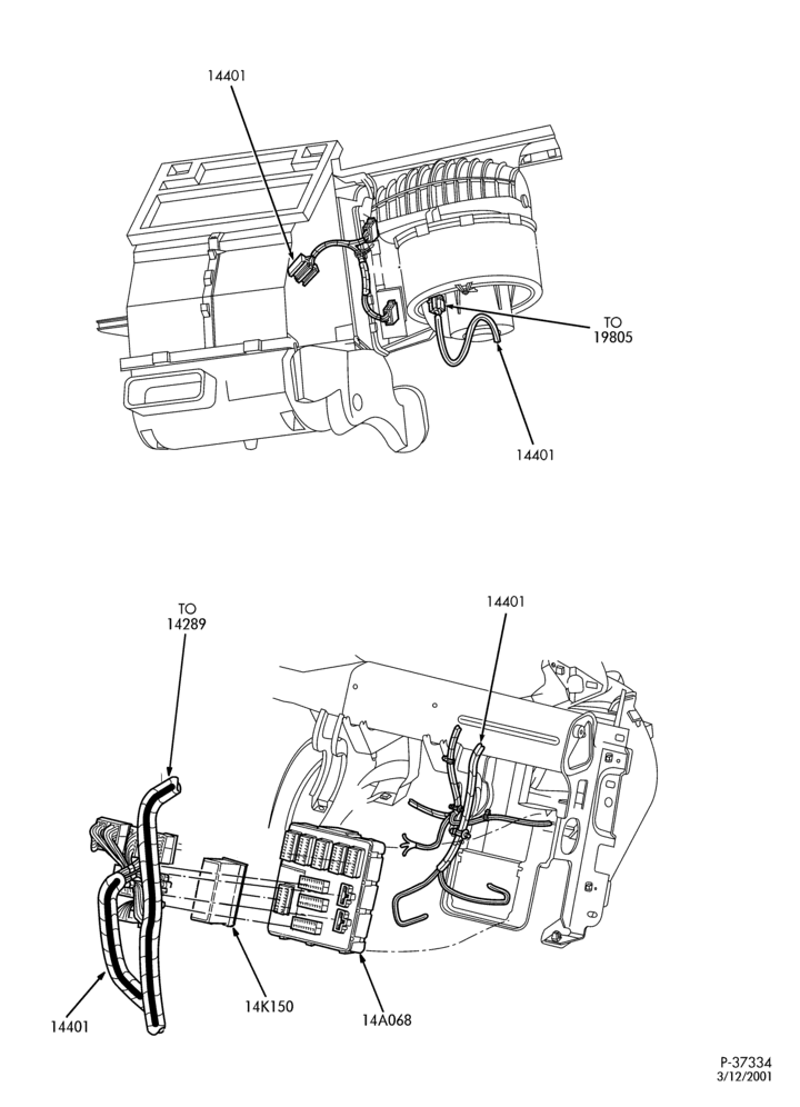 140.1 - ELECTRICAL SYSTEMS-Wiring system - instrument panel - Page B