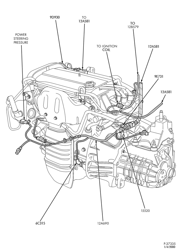 140 - ELECTRICAL SYSTEMS-Wiring system - transmission wiring - M/T