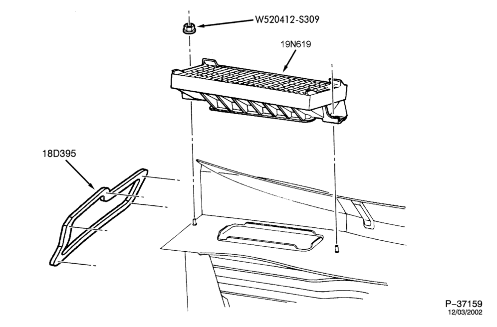 195.1 - AIR CONDITIONER-Air conditioner filter - assembly installation