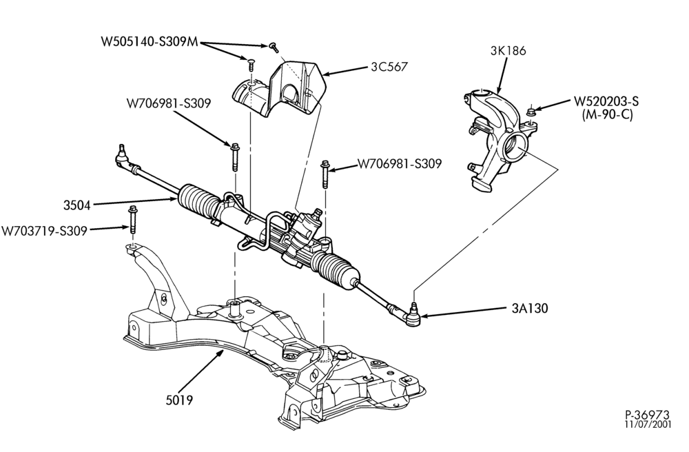 35.1 - STEERING-Steering gear installation