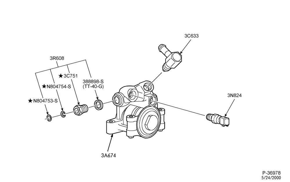 37 - STEERING-Power steering pump