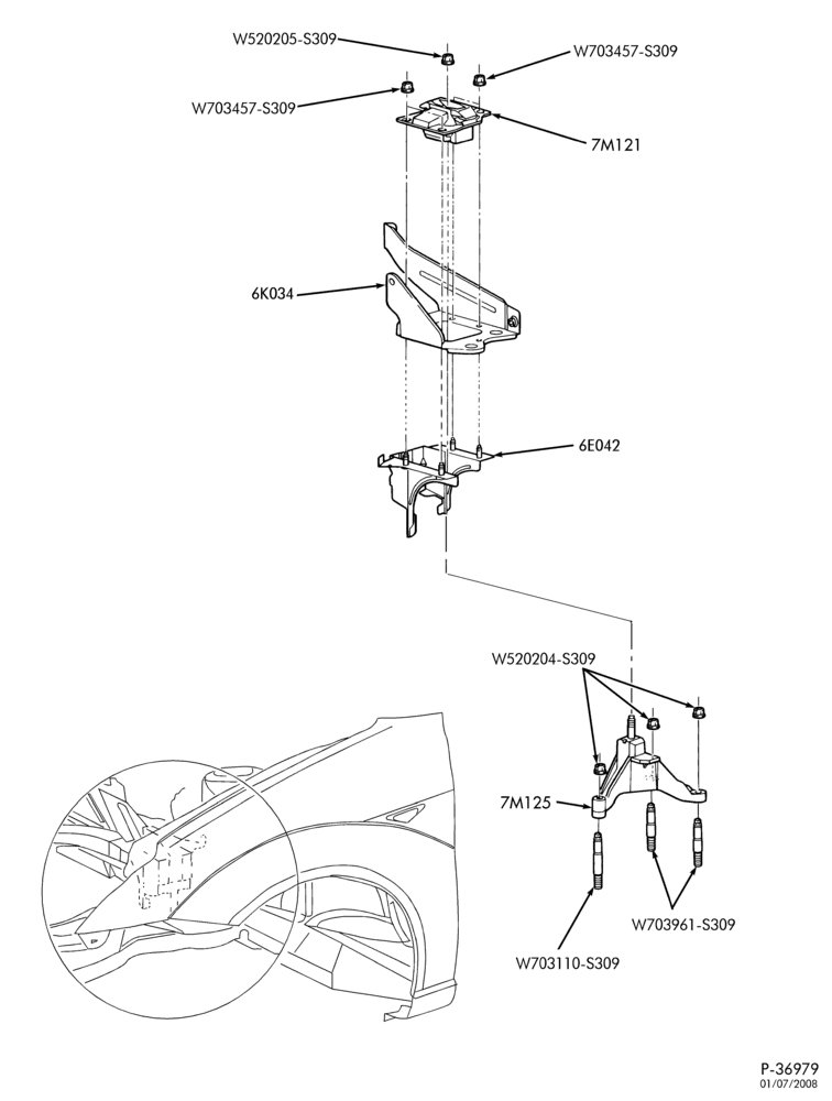 70.25 - EXTERNAL PARTS-Transaxle & transmission mounts-5/S