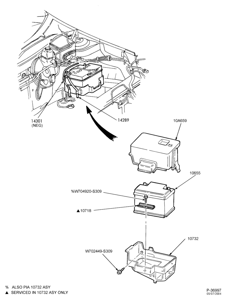 ALTERNATOR, INSTRUMENT CLUSTER, BATTERY-Battery, cables, tray & related parts