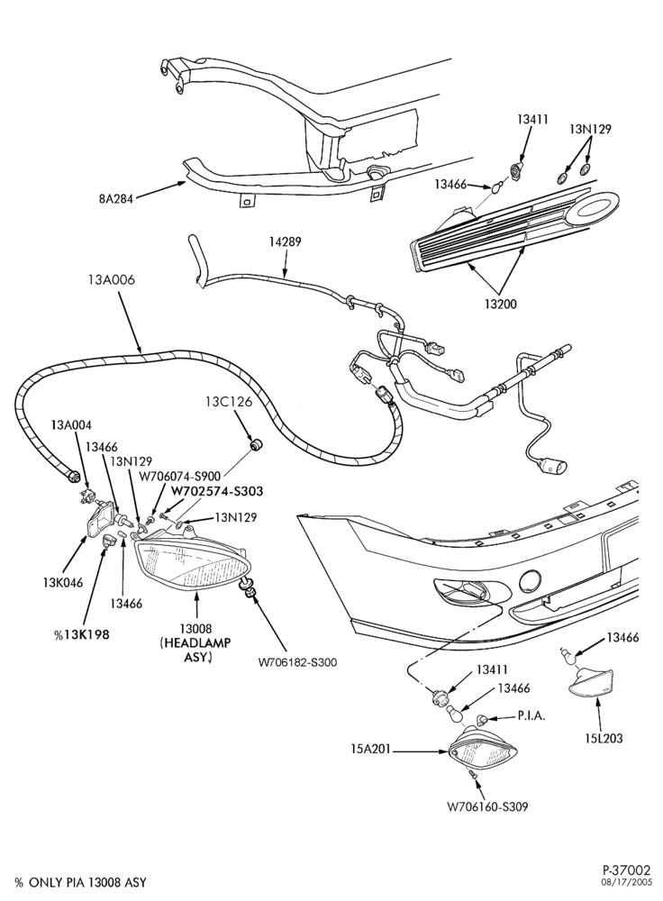 130 - LAMPS-Headlamp, parking, cornering & bodyside marker lamp