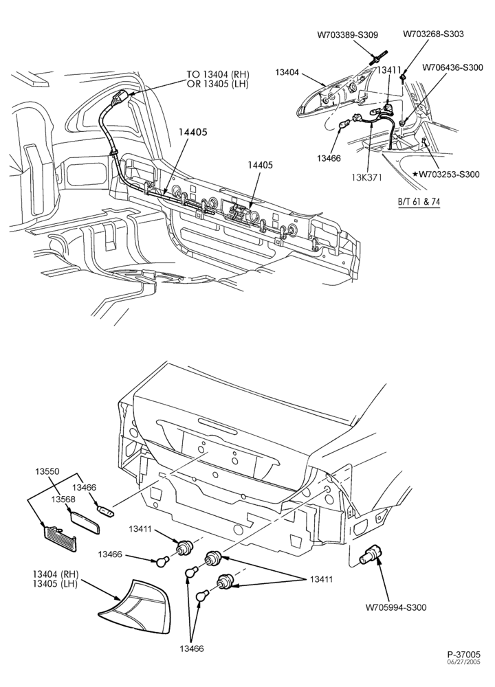 134 - LAMPS-Rear, backup & bodyside marker lamps