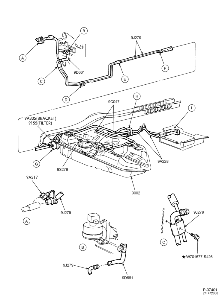 Схема установки 1F1Z-9C047-BE
