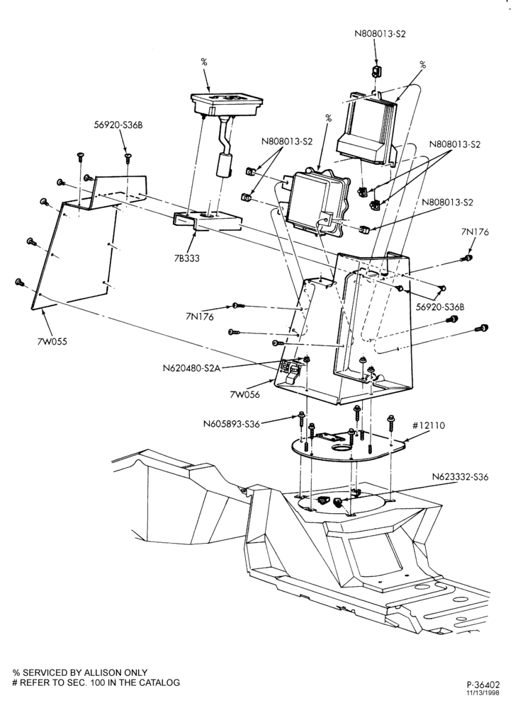 T72 - MD 3000 TYPE-SHIFT MECHANISM - Selector control cable - MD 3050-CR & MD3560-WR - 6 cyl. 7.2L Caterpillar 3126-F650/750