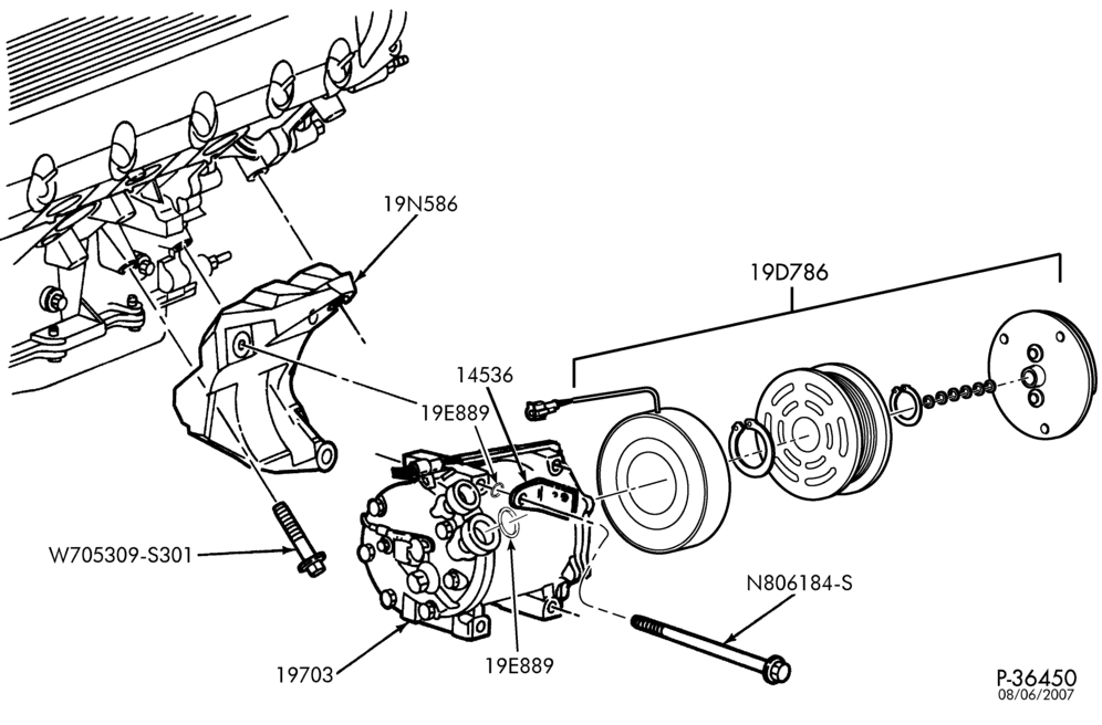 197 - AIR CONDITIONING-Compressor & related parts-F650/750