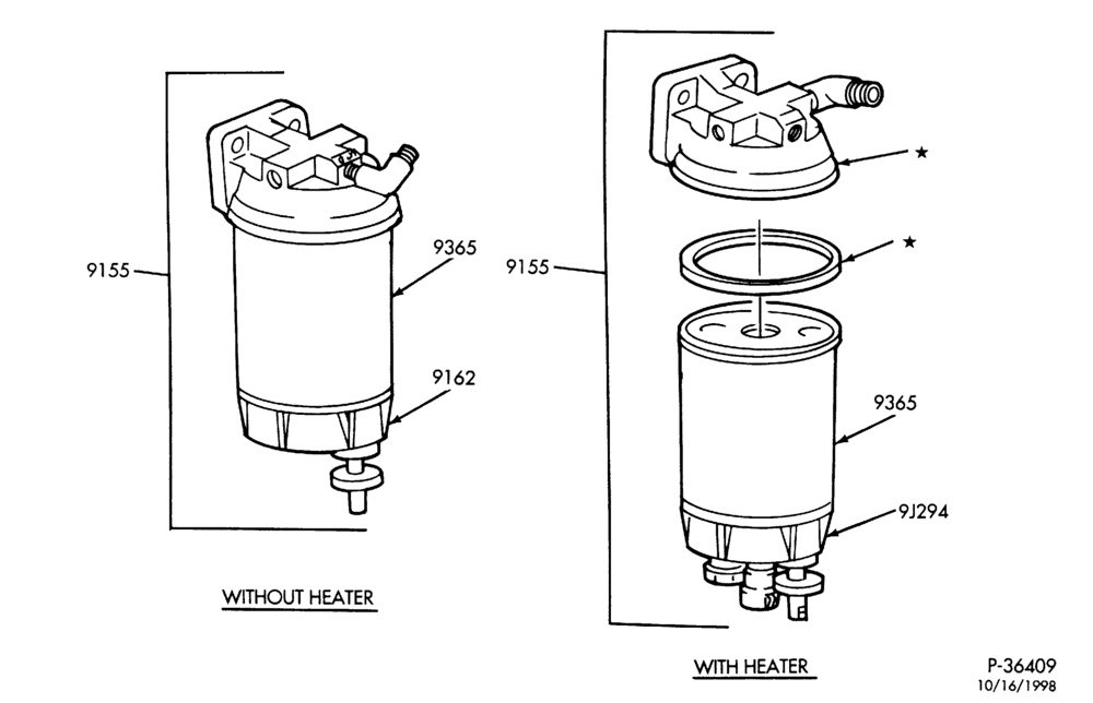 6 CYL. 7.2L CATERPILLAR 3126-Fuel filter water separator