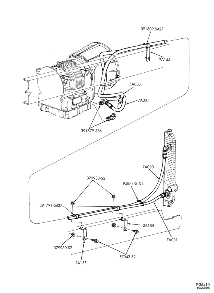 T71 - MD 3000 TYPE-Fluid cooling system - MD 3050-CR & MD3560-WR - 6 cyl. 7.2L Caterpillar 3126-F650/750