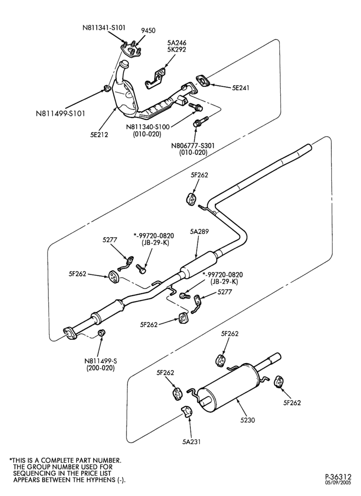 52.97 - FRONT SPRING AND STABILIZERS-(W,MM) 4 CYL. 2.0L. W/MFI 50 STATES & CANADA