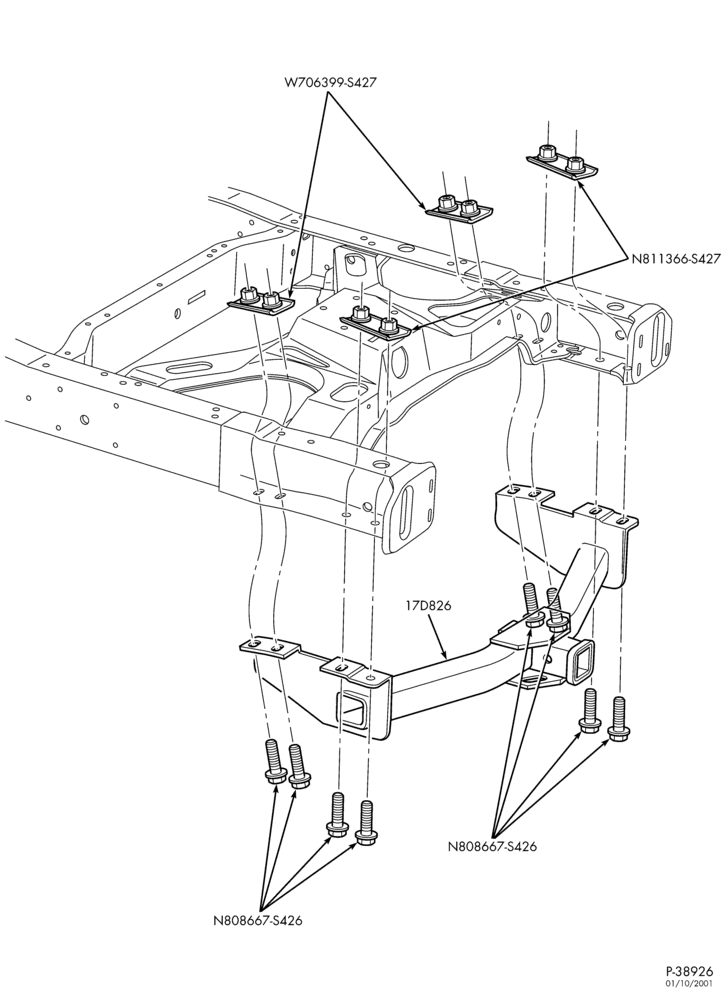176 - TRAILER HITCH-Trailer hitch & related parts-E150/350