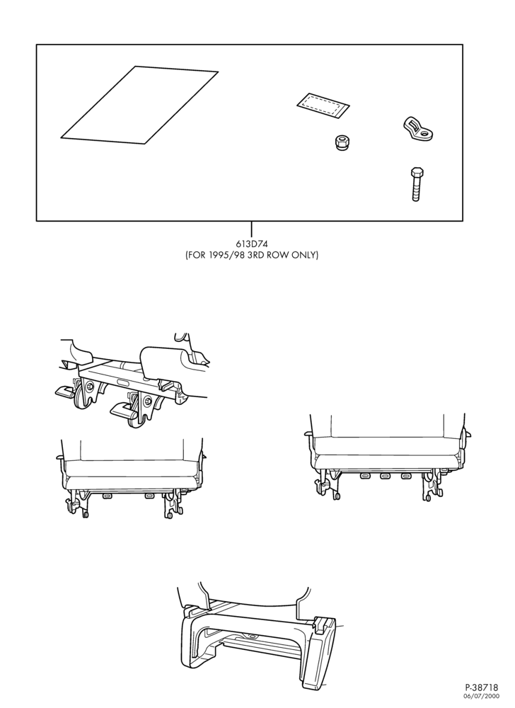620 - SEATS AND SEAT BELTS-Seat belt tether strap kit - typical-All