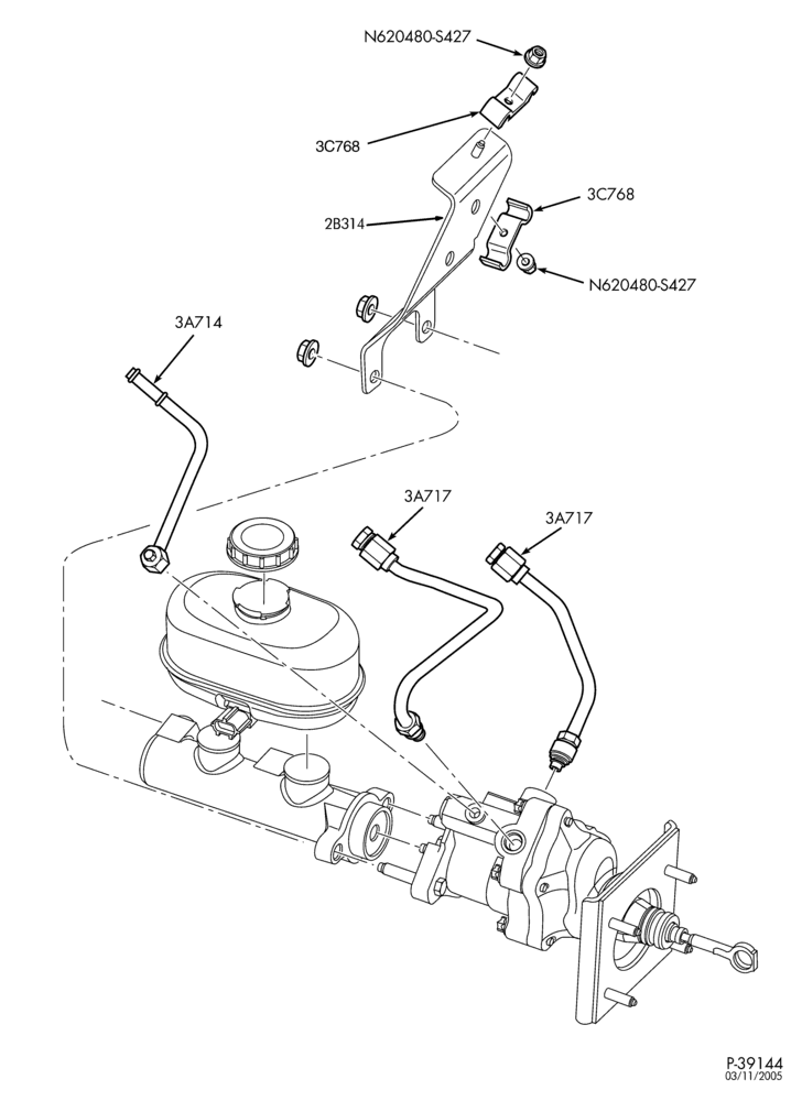 STEERING-Power steering system - Pump installation - Page B-E550