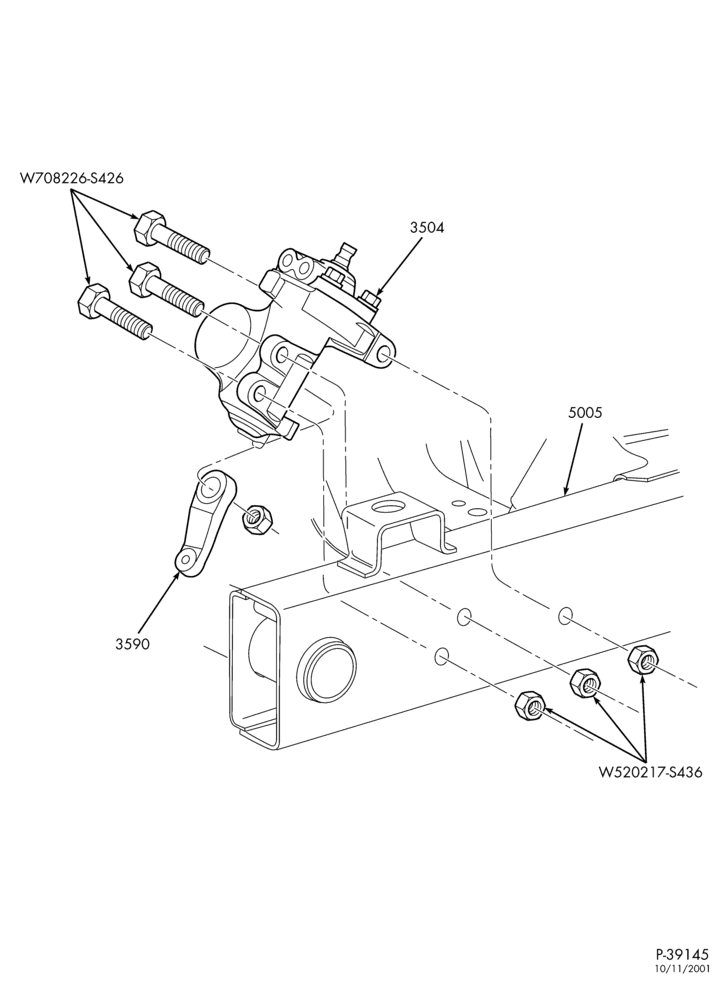 STEERING-Steering gear & mounting-E550