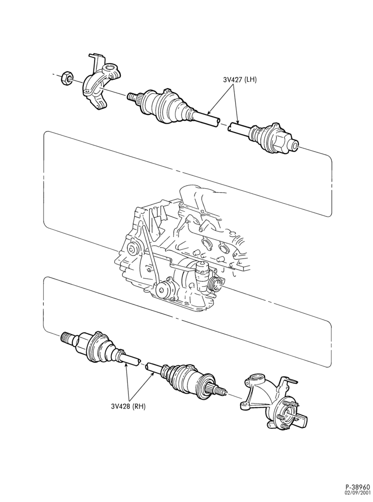 30.1 - FRONT AXLE-Reman complete CV drive axle-TW
