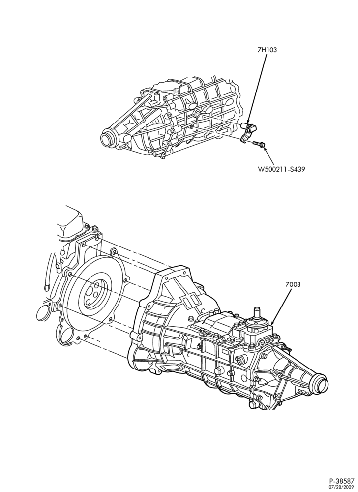 70.5 - EXTERNAL PARTS-Transmission speed sensor & mounting bolts