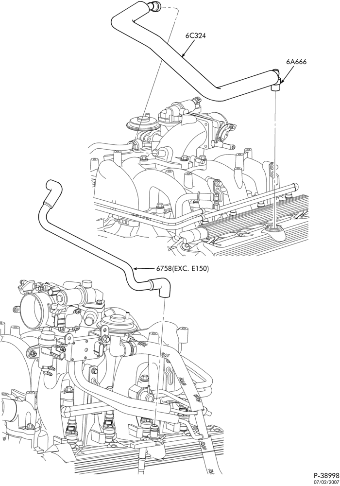 Схема установки XL3Z-6C324-BA
