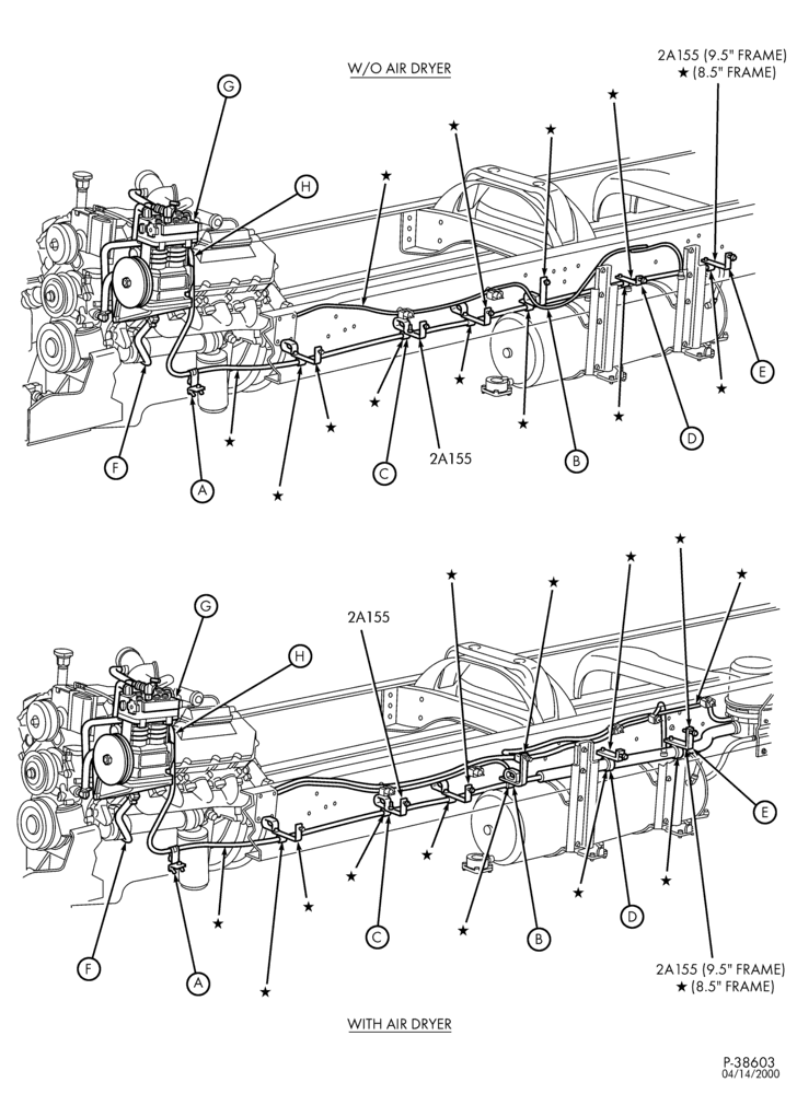 Схема установки F5HZ-2A155-JA